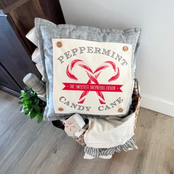 SQUARE Holiday Panel: Christmas Peppermint Shepherds Hook Staff Jesus CANDY CANE Sale - Image 2