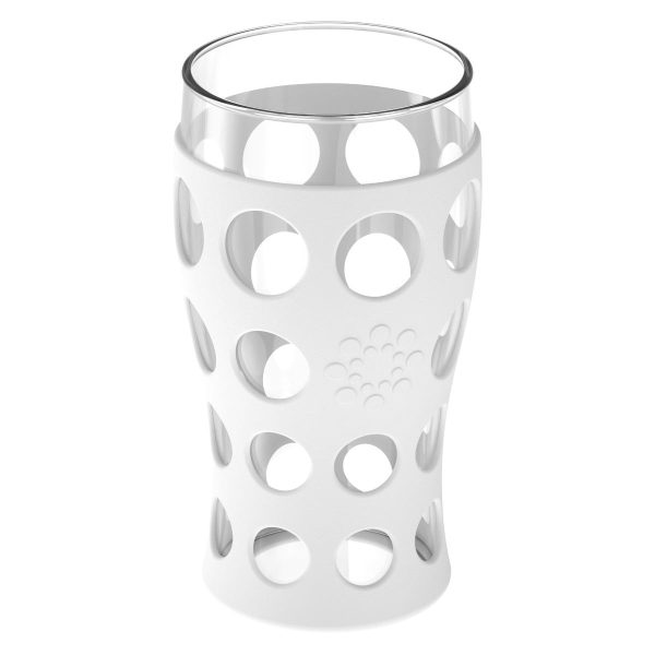 20oz Beverage Glass with Silicone Sleeve -4 Pack Cheap - Image 5