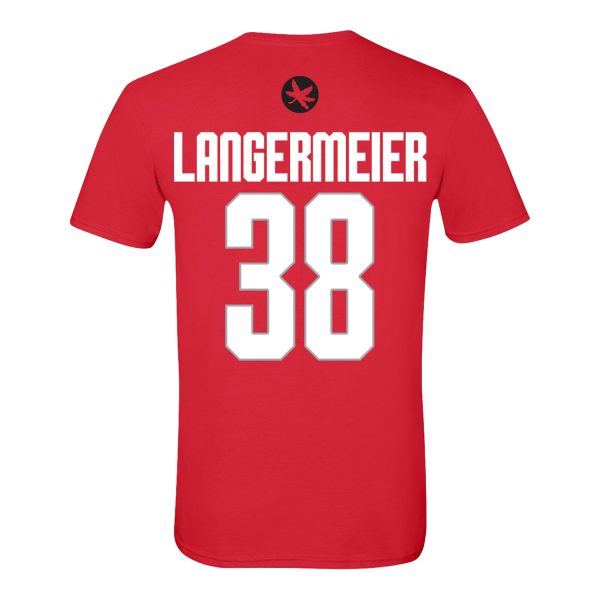 Ohio State Buckeyes Men s Lacrosse Student Athlete #38 Greg Langermeier T-Shirt Cheap