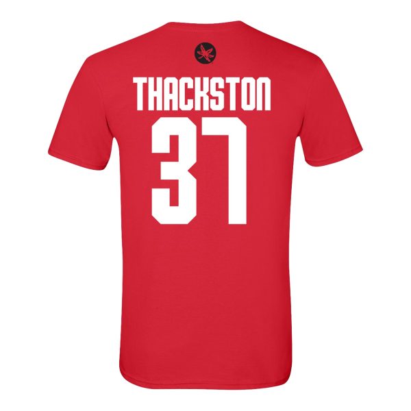 Ohio State Men s Gymnastics #37 Parker Thackston Student Athlete T-Shirt For Sale