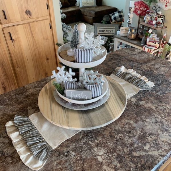 Matching Table Runner: CHARCOAL CREAM STRIPES RUNNER Online now - Image 5