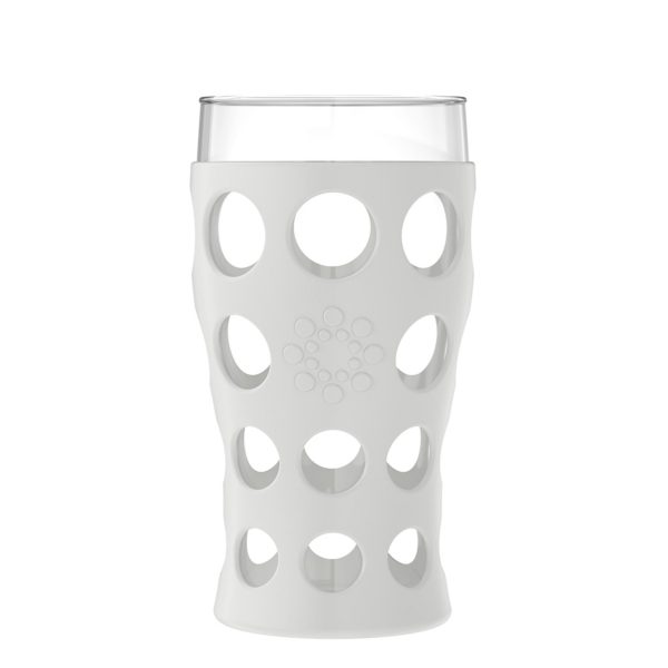 20oz Beverage Glass with Silicone Sleeve -4 Pack Cheap - Image 4