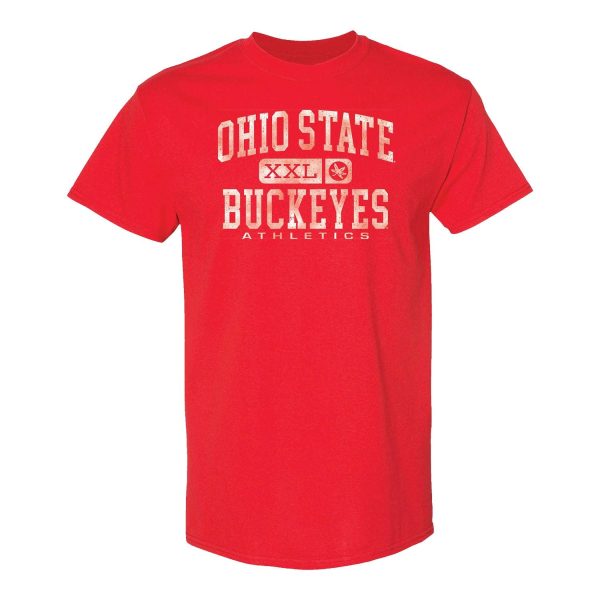 THE® Branded Ohio State Buckeyes Athletic Scarlet Tee Online Hot Sale