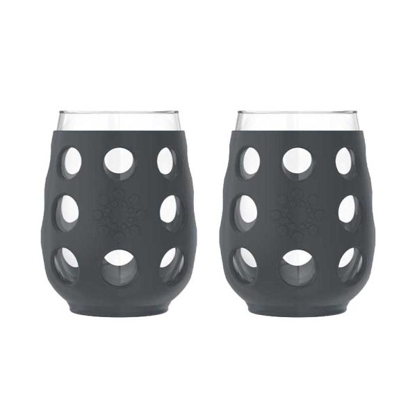17oz Wine Glass with Silicone Sleeve-2 Pack Cheap - Image 4