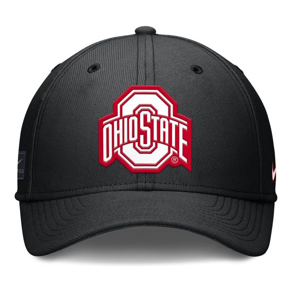 Ohio State Buckeyes Nike 2024 Sideline Primary Logo Flex Hat Online Hot Sale - Image 3
