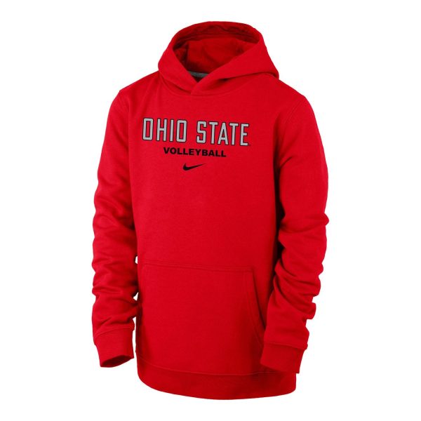 Youth Ohio State Buckeyes Volleyball Club Fleece Hooded Sweatshirt Online Hot Sale