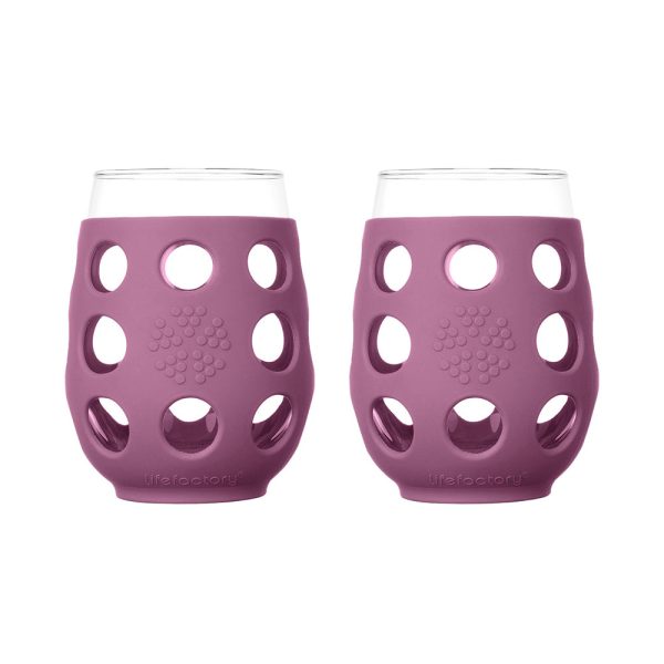 17oz Wine Glass with Silicone Sleeve-2 Pack Cheap - Image 2