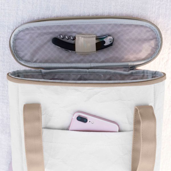 Wine Tote - White Fashion - Image 4
