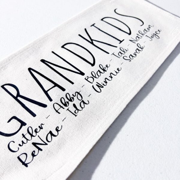 GIFT GUIDE:  BEST GIFT FOR GRAMMA S, NANA, MIMI, NONNIE, OMA!  Custom Memory Panel: Grandkids Nana Mimi Aunt Name Grandma Mother s Day Mom Gift, GRANDBLESSINGS PANEL Online now - Image 3
