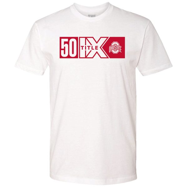 Ohio State Buckeyes Title IX White T-Shirt Sale