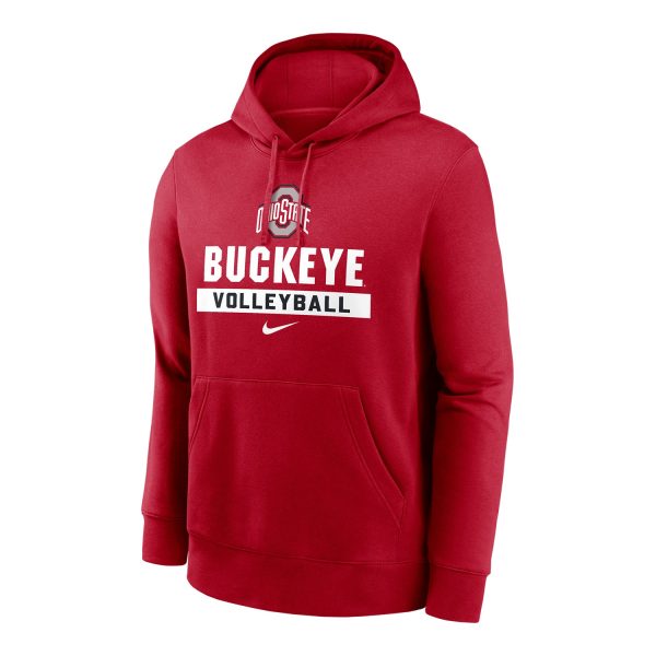 Ohio State Buckeyes Nike Volleyball Scarlet Hooded Sweatshirt Sale
