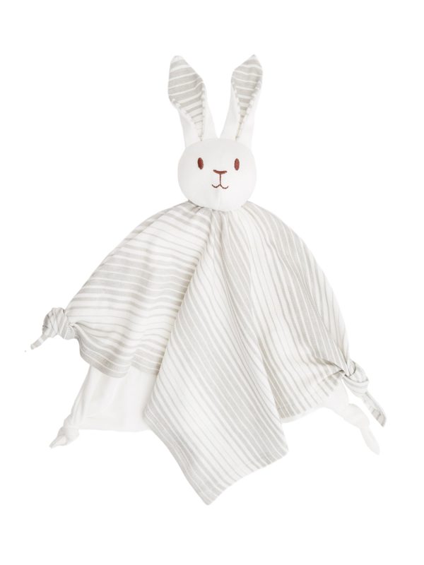 Lovey Bunny Blanket Friend - Grey Ombre Stripe on Sale - Image 4