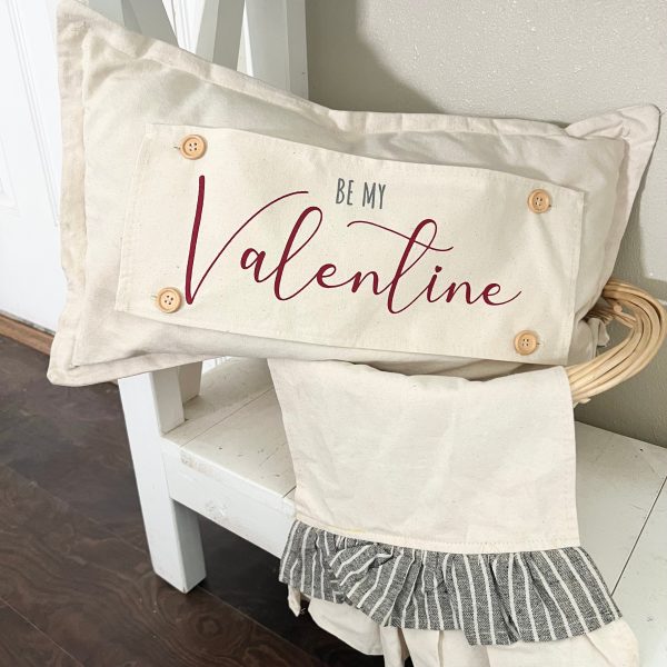 Holiday Panel:  Pure & Simple Aesthetic Classy Clean Boho Heart Cursive Honest Natural Love Winter; BE MY VALENTINE Fashion - Image 2