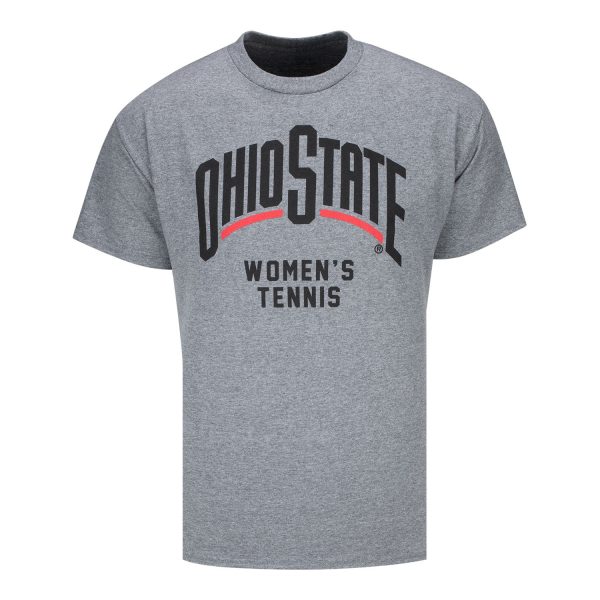 Ohio State Buckeyes Women s Tennis Gray T-Shirt Hot on Sale