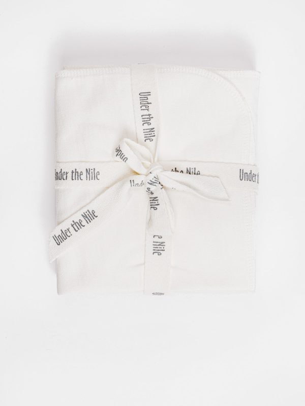 Burp Cloths - Organic White Online now - Image 2