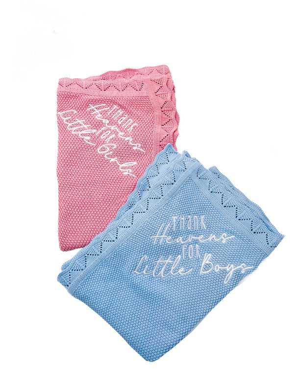 Thank Heavens Knit Blanket Hot on Sale