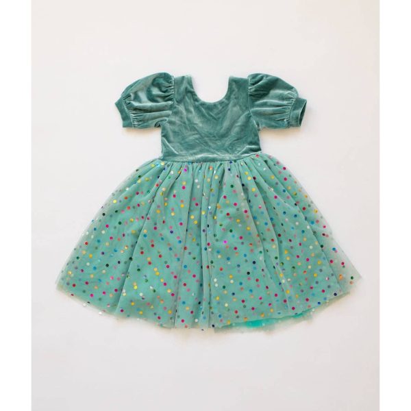 Ollie Jay - Diana Dress in Minty Confetti on Sale - Image 3
