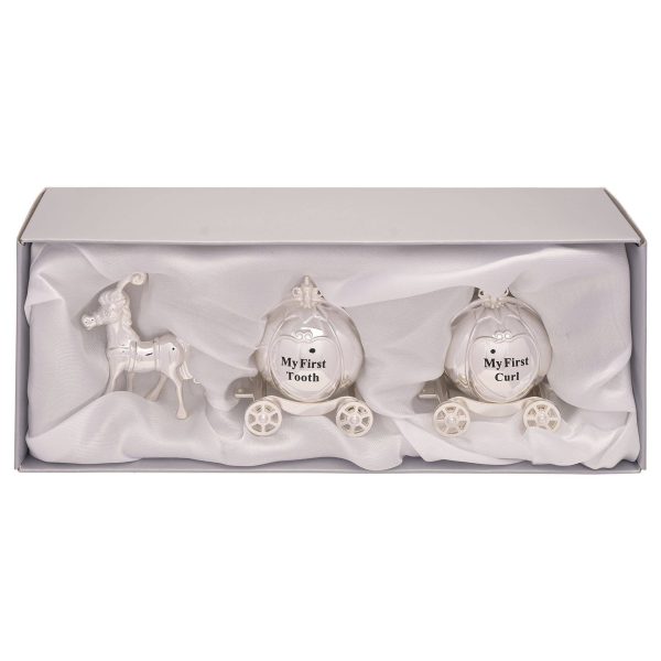 Silverplated My First Tooth and Curl Princess Carriage Set Fashion - Image 3