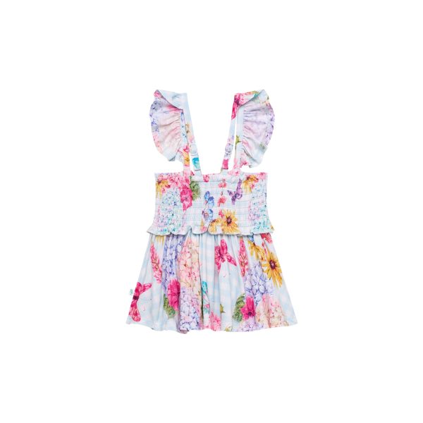 Posh Peanut Nicolette Smocked Flutter Sleeve Babydoll & Bloomer Set Online now - Image 4