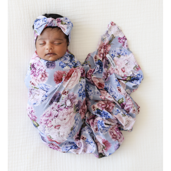 Posh Peanut Annie Swaddle And Headwrap Set, One Size For Discount
