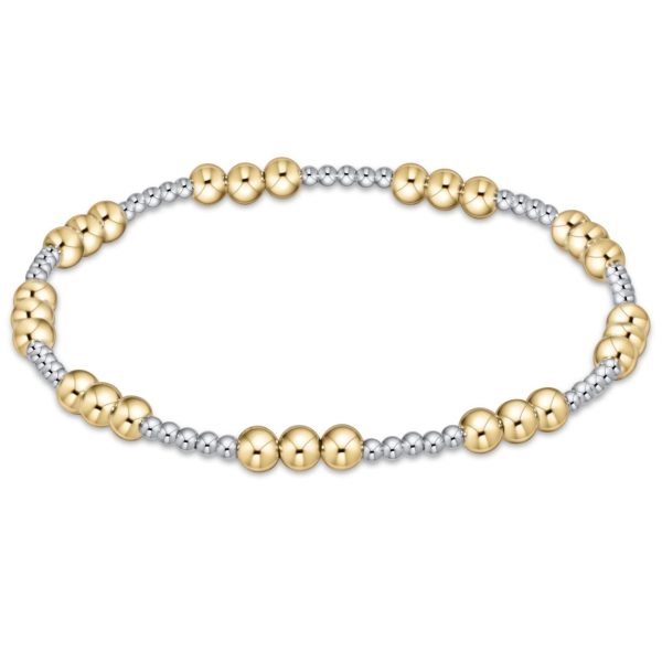 Enewton Classic Joy Pattern 4MM Bead Bracelet, Mixed Metal Online now