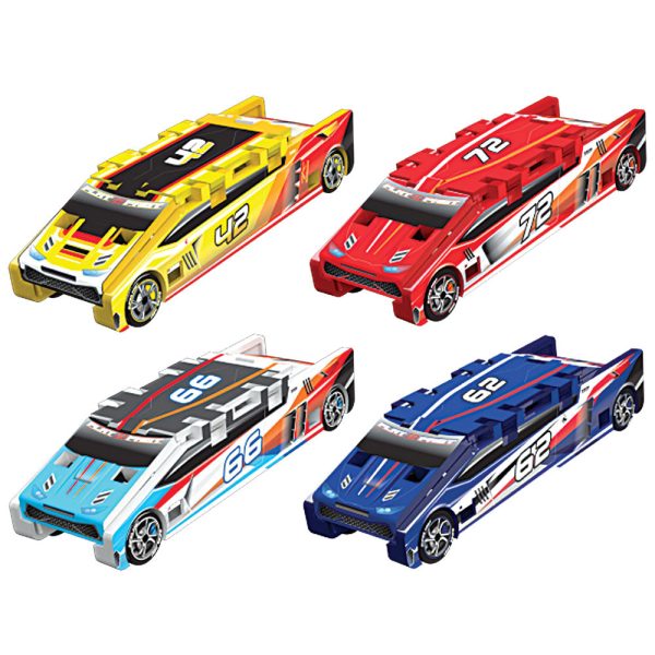 Flat 2 Fast Card Racers, Assorted Colors For Sale - Image 3