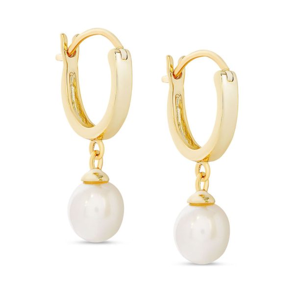 Lily Nily Freshwater Pearl Dangle Hoop Earrings Online Sale