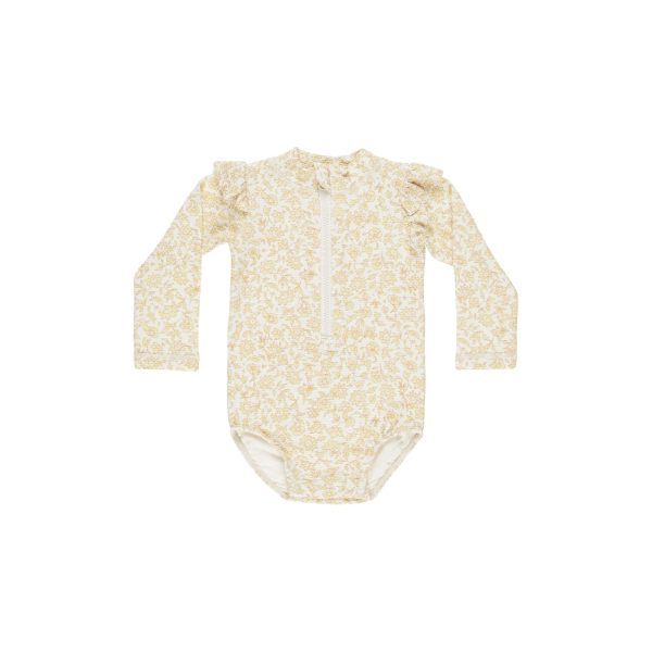 Quincy Mae Byron Rashguard One-Piece, Dahlia Supply