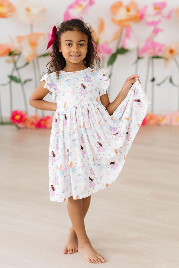 Mila & Rose Fairy Princess Flutter Sleeve Twirl Dress Online Hot Sale