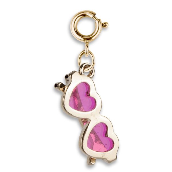 CHARM IT! Gold Heart Sunglasses Charm For Sale