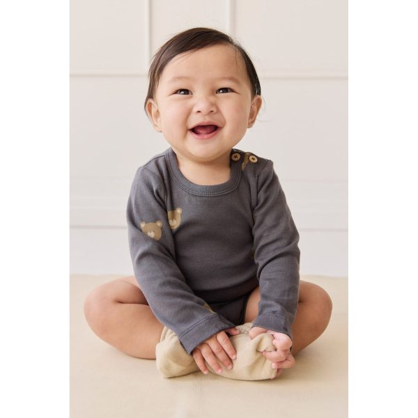 Jamie kay Organic Cotton Fernley Bodysuit, Bobbie Bears Black Oyster For Discount - Image 3