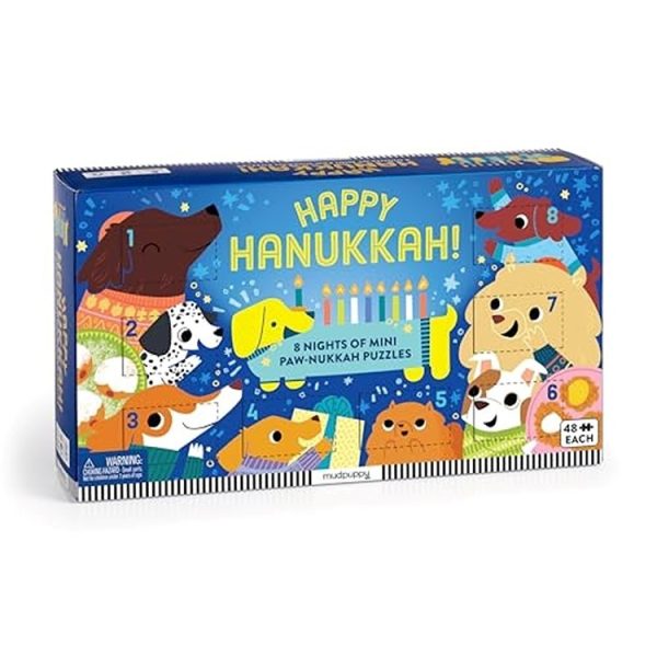 Chronicle Books Calendar Advent Happy Hanukkah! (Mudpuppy) Puzzles Online Hot Sale