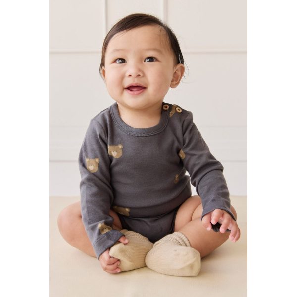 Jamie kay Organic Cotton Fernley Bodysuit, Bobbie Bears Black Oyster For Discount - Image 5