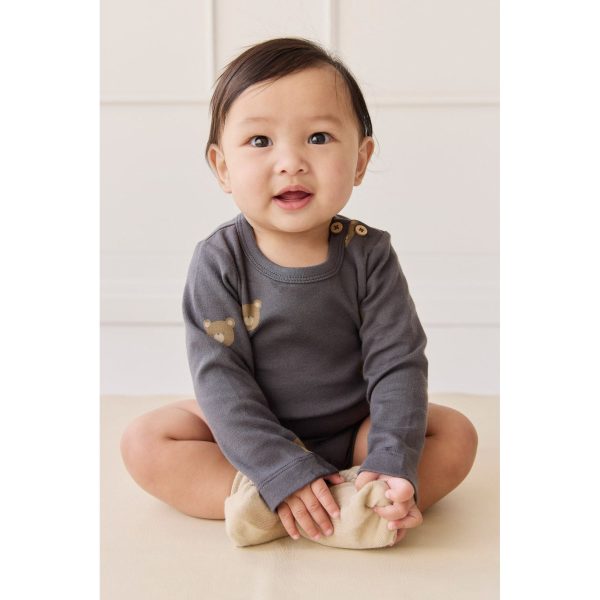 Jamie kay Organic Cotton Fernley Bodysuit, Bobbie Bears Black Oyster For Discount - Image 4