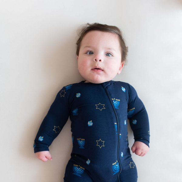 Kyte Baby Hanukkah Zippered Romper Online now - Image 2
