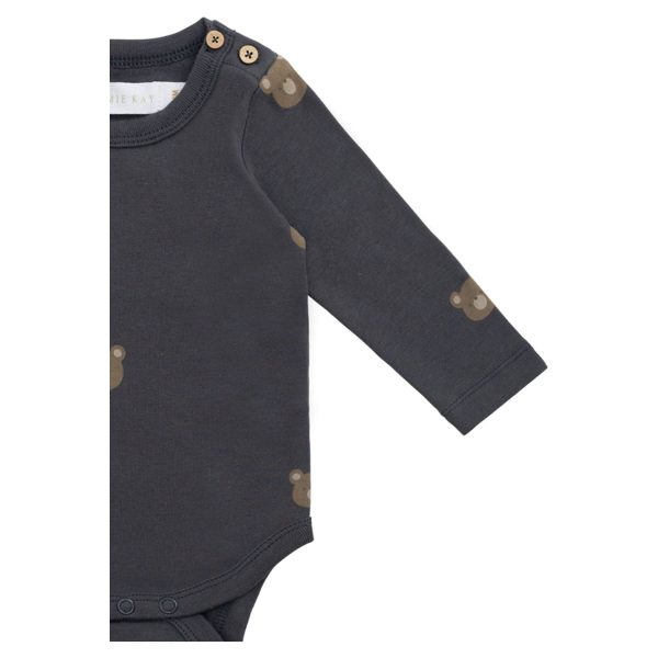 Jamie kay Organic Cotton Fernley Bodysuit, Bobbie Bears Black Oyster For Discount - Image 2