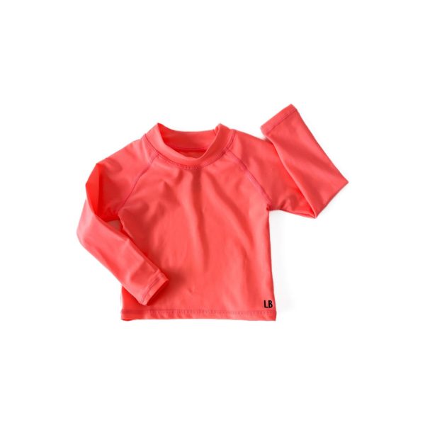 Little Bipsy Rash Guard, Neon Pink Online Hot Sale