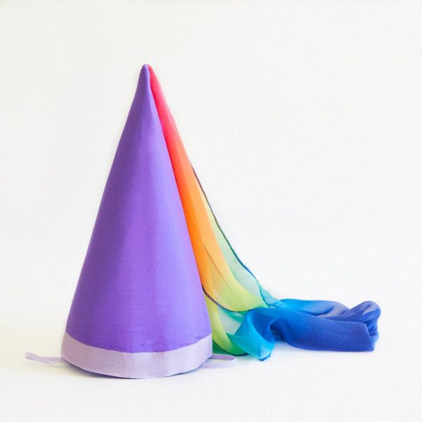Sarah’s Silks - Purple & Rainbow Hat Online Hot Sale