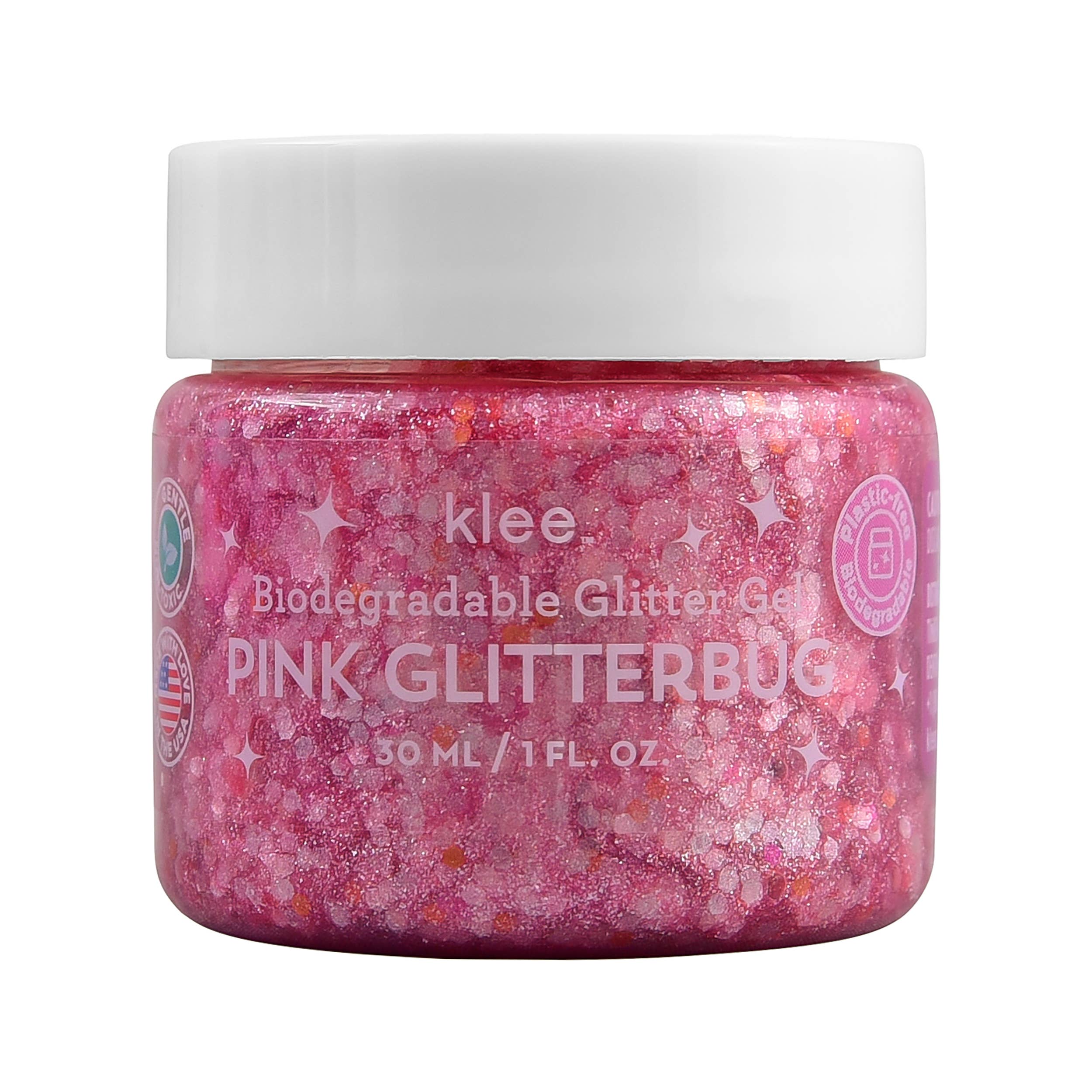 Klee Naturals – Pink Glitterbug – Klee Biodegradable Glitter Gel, 1 oz Online